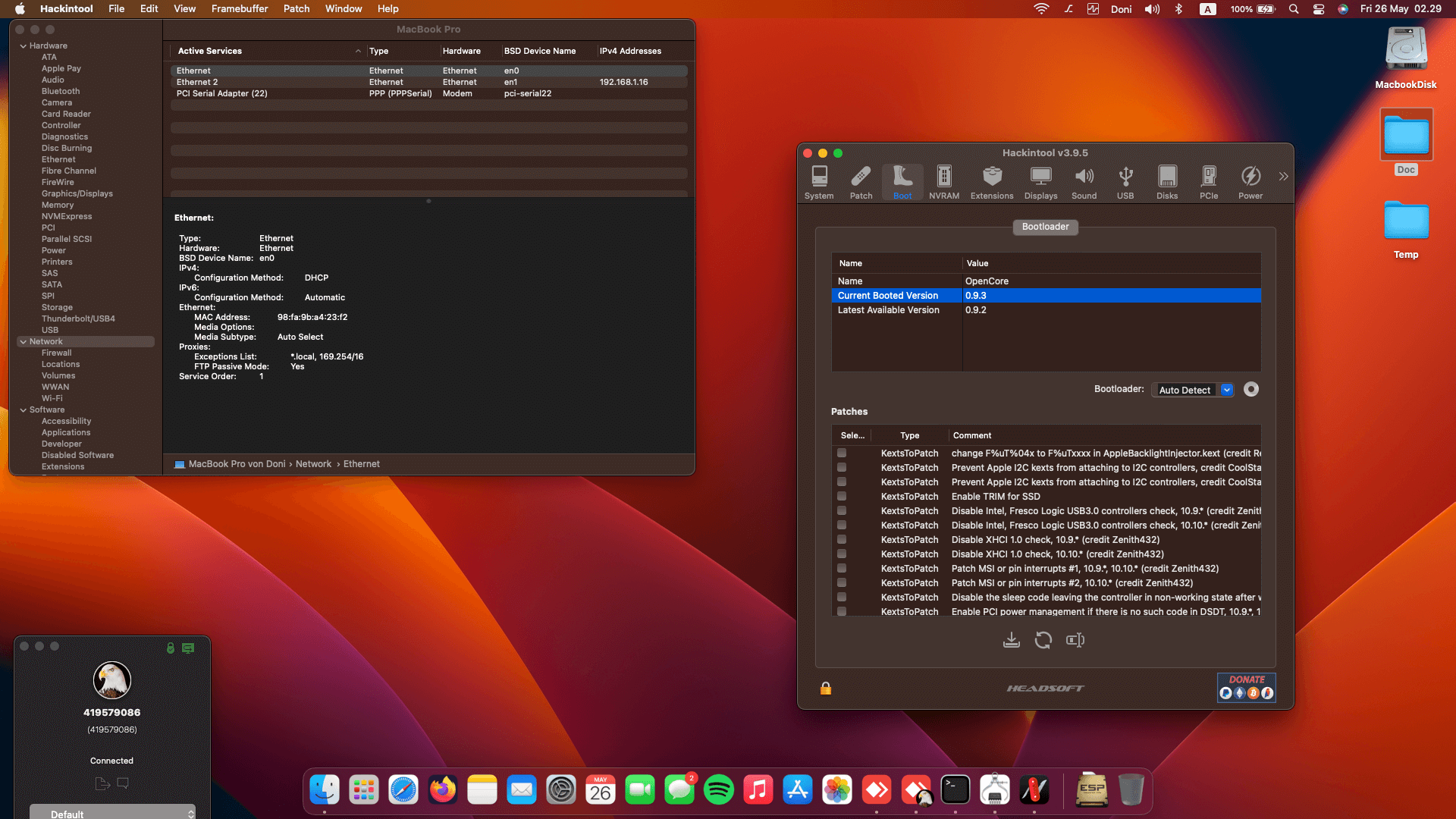 Lenovo Thinkpad T480S 7th [KabyLake R   Intel UHD 620 + PS2]   OpenCore 1